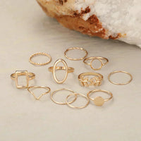 Set 11 Anillos Vintage en Plata