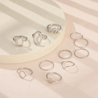 Set 11 Anillos Vintage en Plata