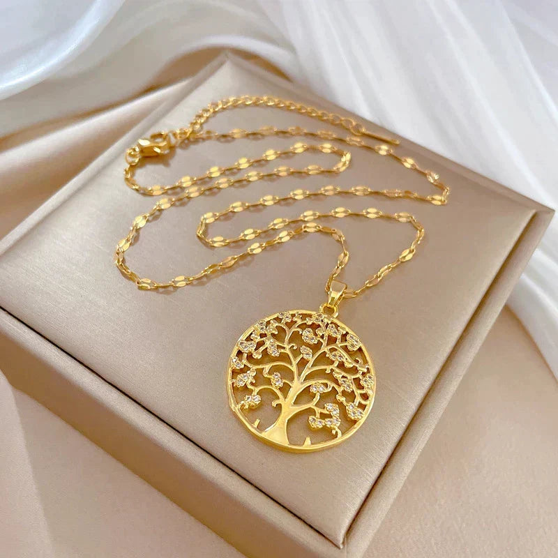Collar Raíces de la Vida en Oro