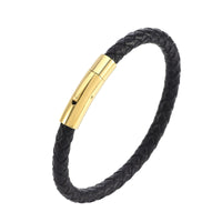 Pulsera de Cuero Trenzado Valor