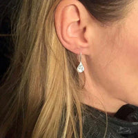 Aretes de Hoja de Diente de León en Plata Esterlina 925