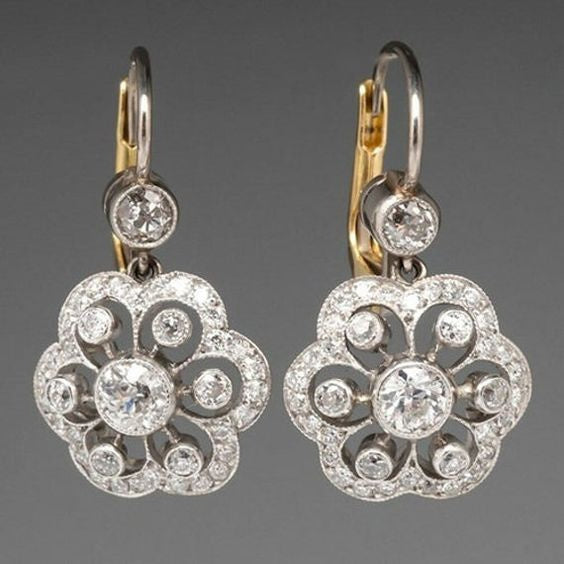 Aretes Vintage Mandala de Cristal