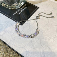 Pulsera Ajustable de Zirconia en Oro