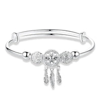 Pulsera Ajustable Atrapasueños en Plata 925