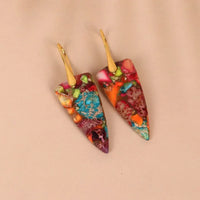 Aretes Colgantes de Triángulo Invertido