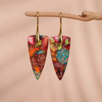 Aretes Colgantes de Triángulo Invertido