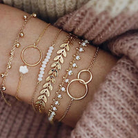 Set de Pulseras Boho en Oro