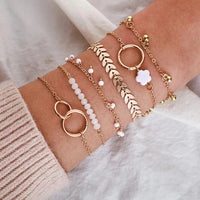 Set de Pulseras Boho en Oro