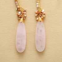 Aretes Colgantes Elegantes de Amazonita & Oro
