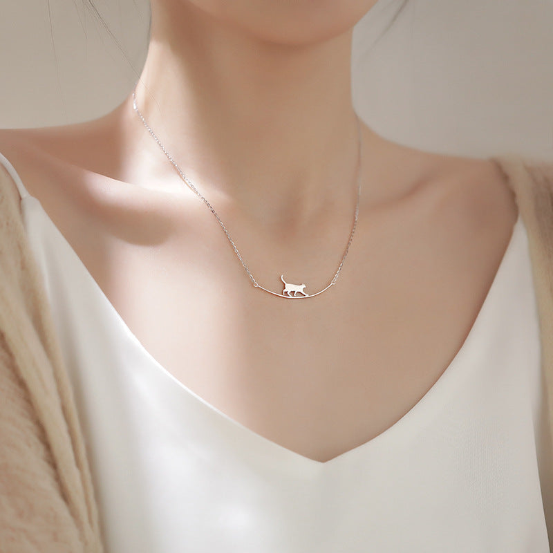 Collar de Gato Trepador en Plata