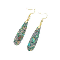 Aretes Colgantes de Soulstone Marmoleado