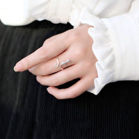 Anillo Ajustable de Gatito en Plata Esterlina 925