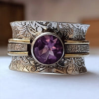 Anillo de Meditación Boho de Cristal