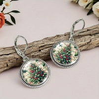 Aretes de Árbol de Navidad Vintage