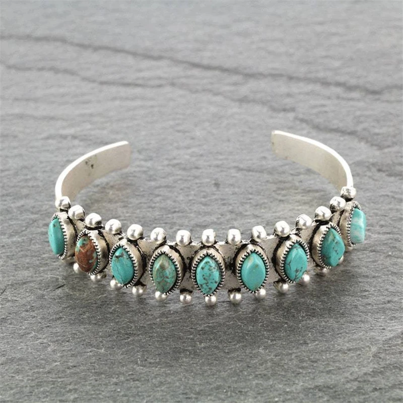 Pulsera Vintage de Piedra Turquesa