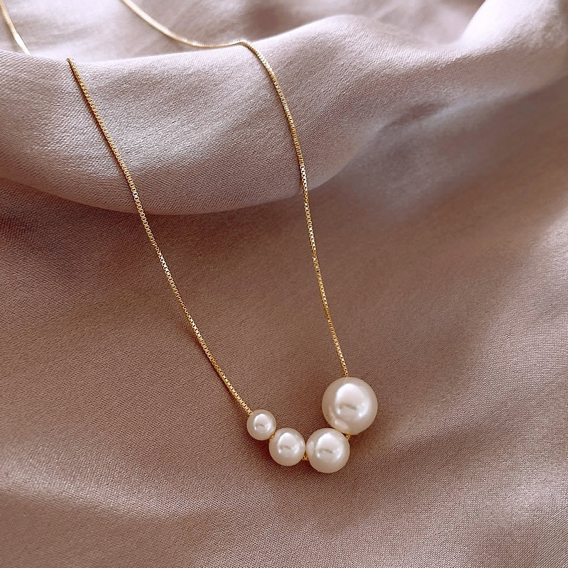 Collar de Perla de Agua Dulce en Oro | Joyería Sostenible Inspirada en el Océano