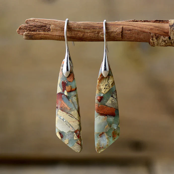 Aretes de Piedra Natural Únicos