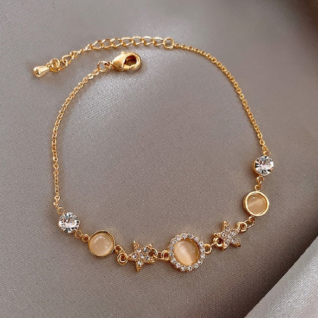 Pulsera Elegante de Estrella de Cristal