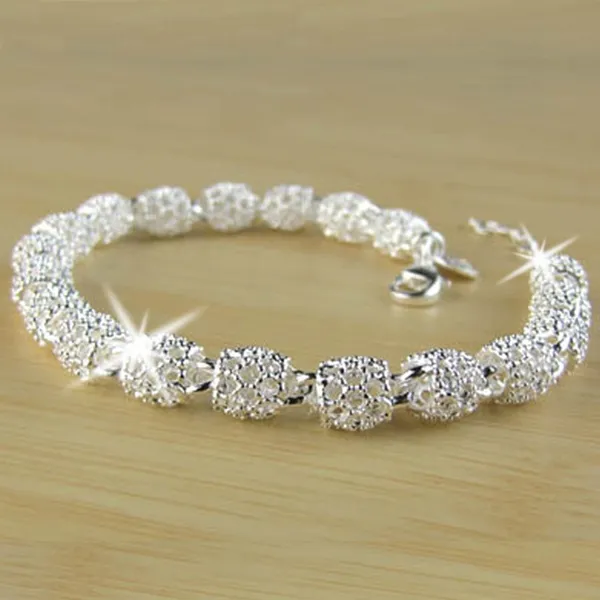 Pulsera Elegante Brillante en Plata