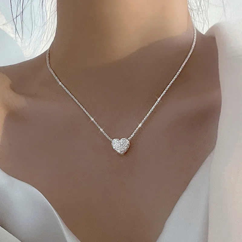 Collar Elegante Brillante en Plata