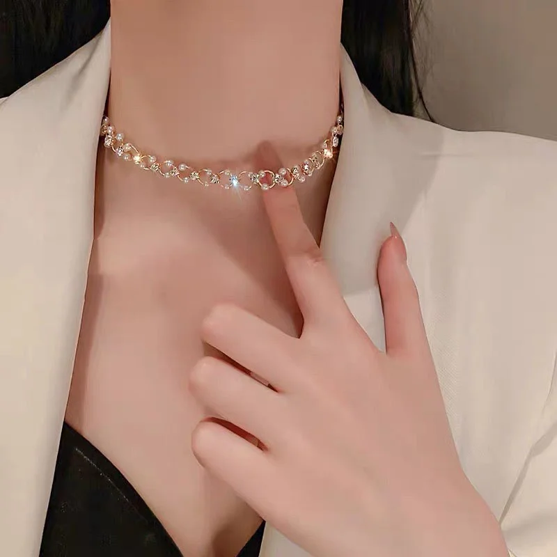 Collar Elegante Encadenado Brillante
