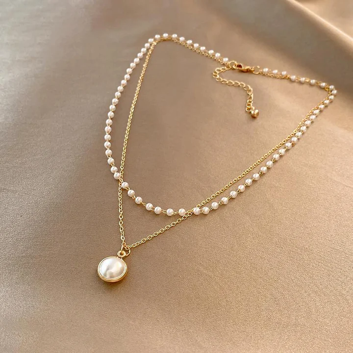 Collar Elegante de Dije de Perla