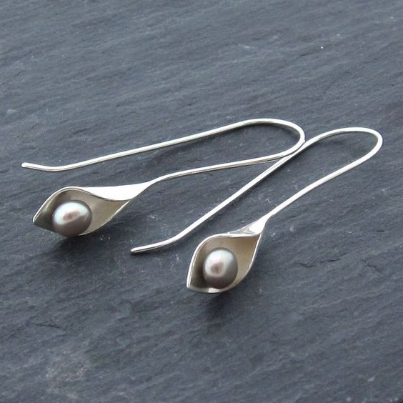 Aretes Vintage de Hoja & Perla