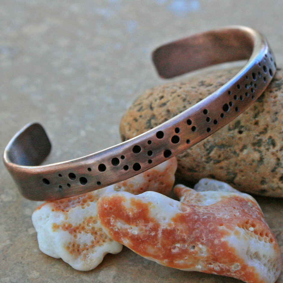 Pulsera Abierta Vintage en Plata