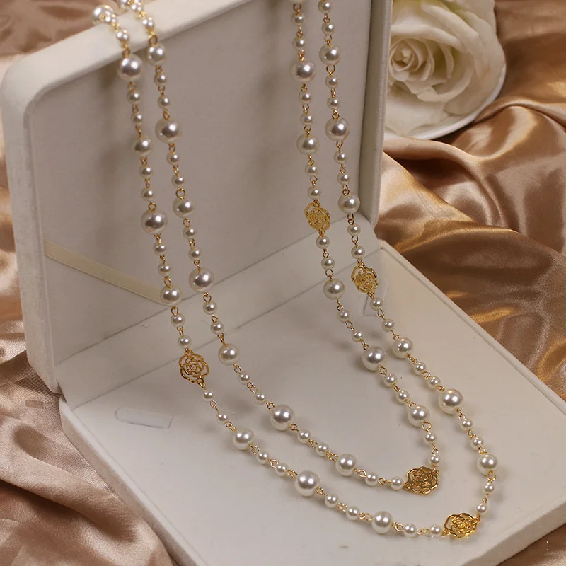 Collar Elegante de Oro & Perla