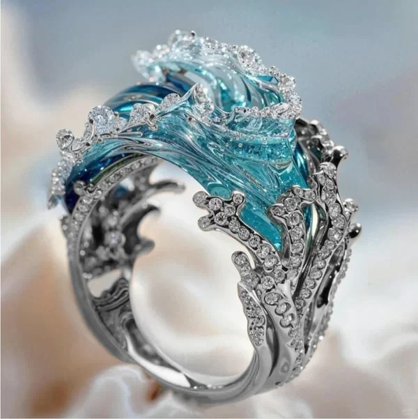 Anillo Juramento del Océano | Joyería Sostenible Inspirada en el Océano