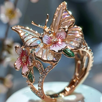 Anillo Dorado Vintage Floral Canifis