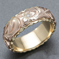 Anillo Vintage de Flor de Rosa en Oro
