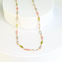 Collar Isabella de Piedra de Zirconia Multicolor