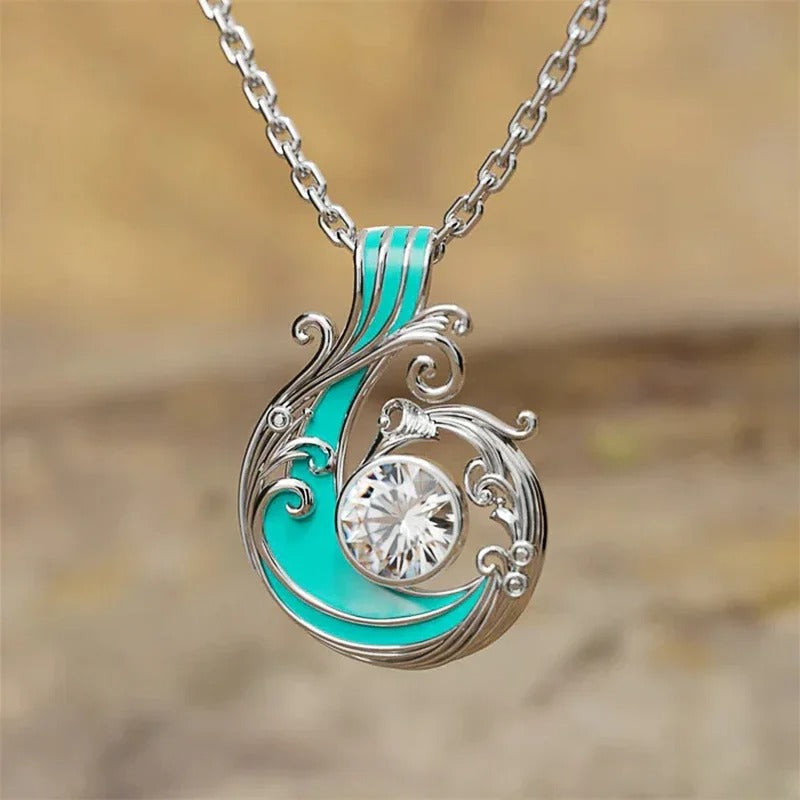 Collar de Filigrana de Turquesa en Plata