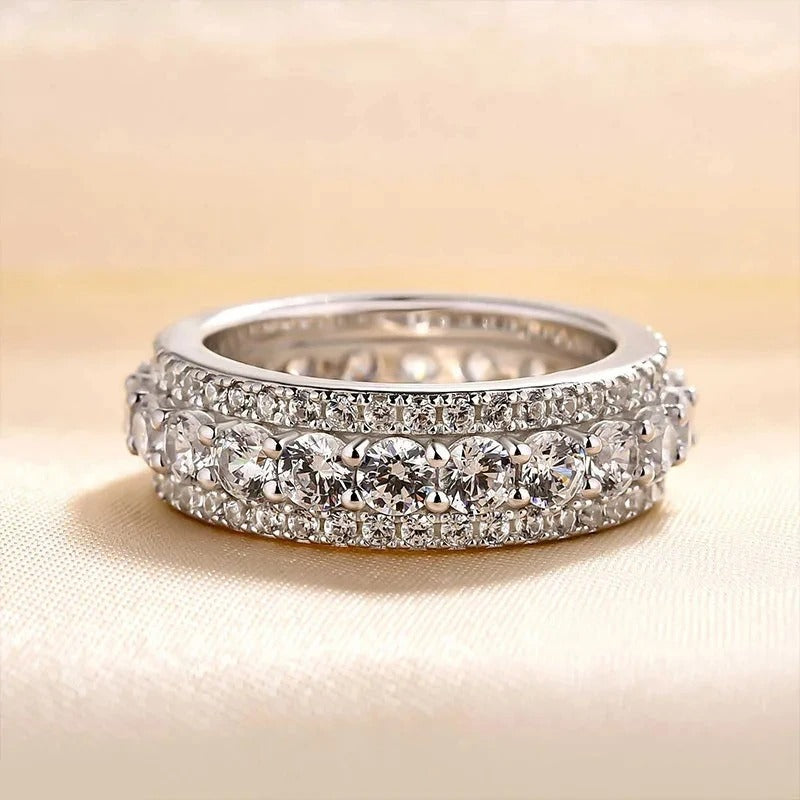 Anillo Aro de Eternidad Vintage en Plata