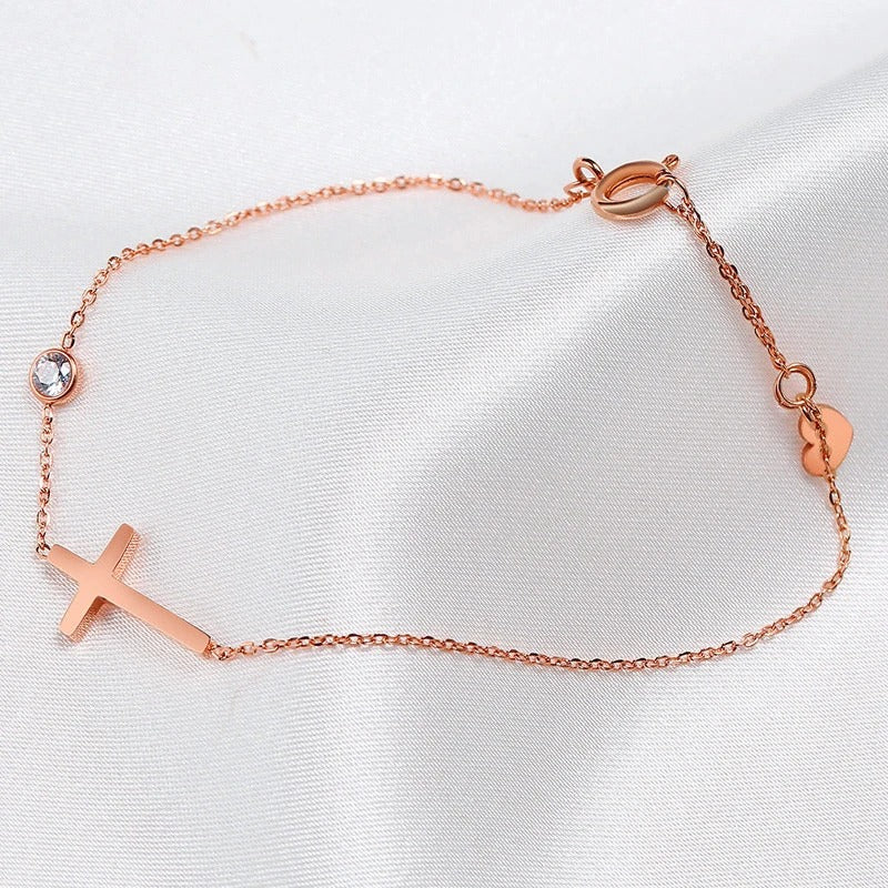 Pulsera Espiritual en Oro Rosa