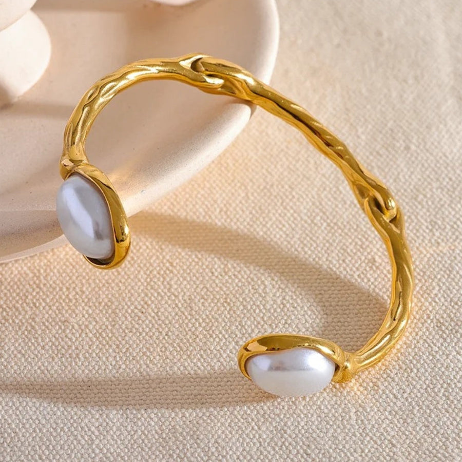 Brazalete Vintage de Perla Blanca