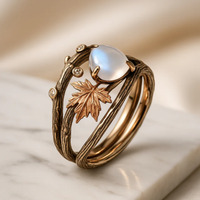 Anillo Naturaleza de Piedra de Luna