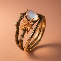 Anillo Naturaleza de Piedra de Luna