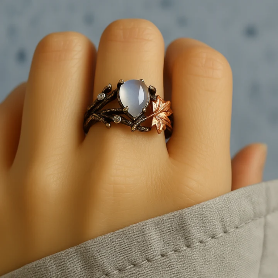 Anillo Naturaleza de Piedra de Luna