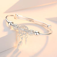 Pulsera Ajustable Atrapasueños en Plata 925