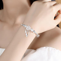 Pulsera Ajustable Atrapasueños en Plata 925