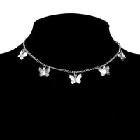 Collar de Mariposa en Plata y Bañado en Oro