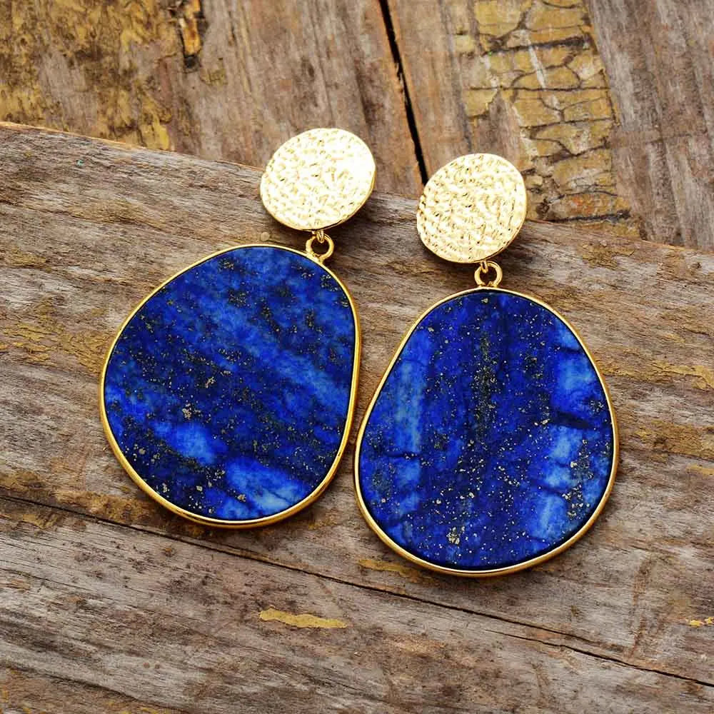 Aretes Colgantes Statement de Doble Círculo